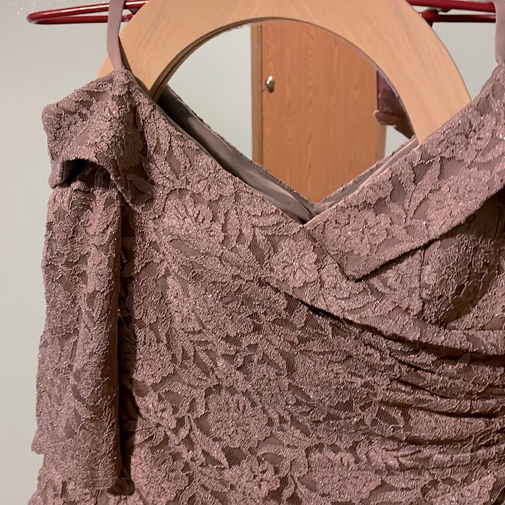 Dark tan party dress